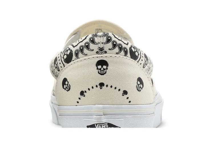Vans Classic Slip-On Bandana - Classic White