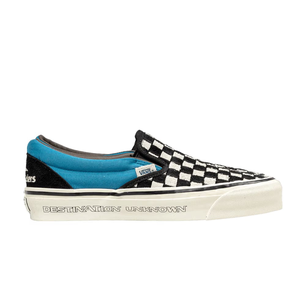 Liberaiders x Vans Classic Slip-On 98 DX Destination Unknown - Checkerboard Blue