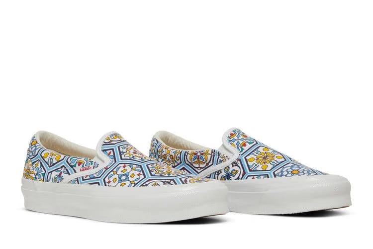 KITH x Vans Classic Slip-On Blue Moroccan Pattern