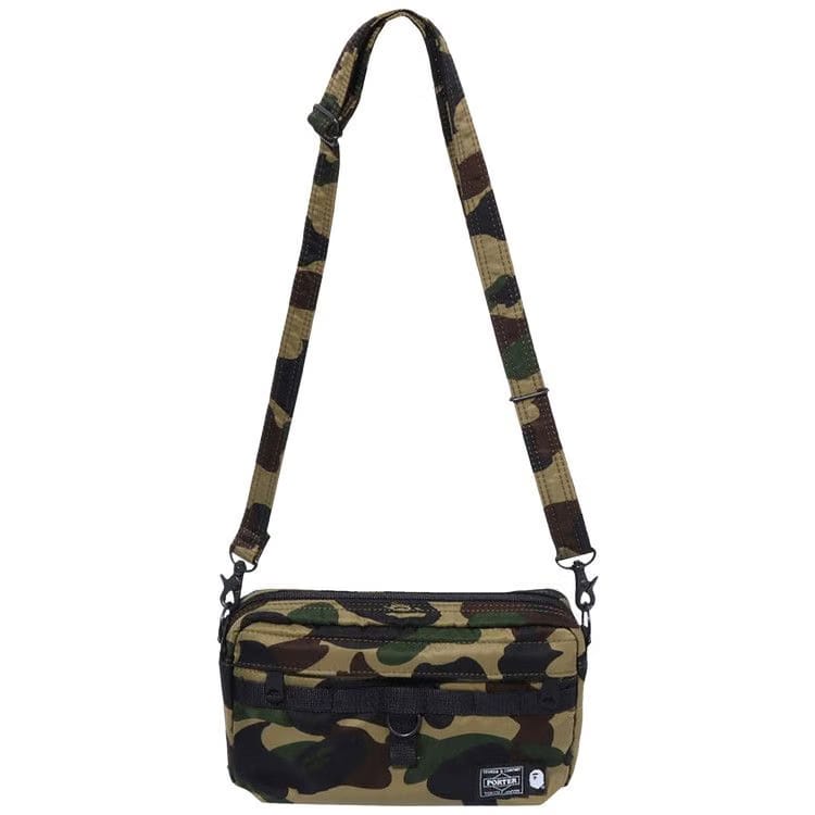 BAPE x Porter 1st Camo Shoulder Bag Green