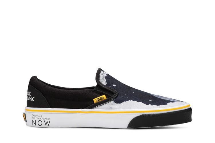 National Geographic x Vans Classic Slip-On Then Now Glacier
