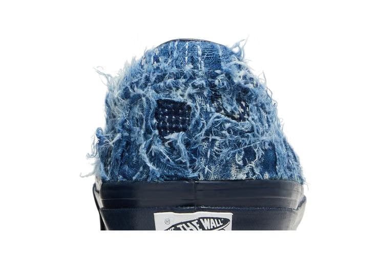 FDMTL x Vans OG Classic Slip-On LX Distressed Indigo