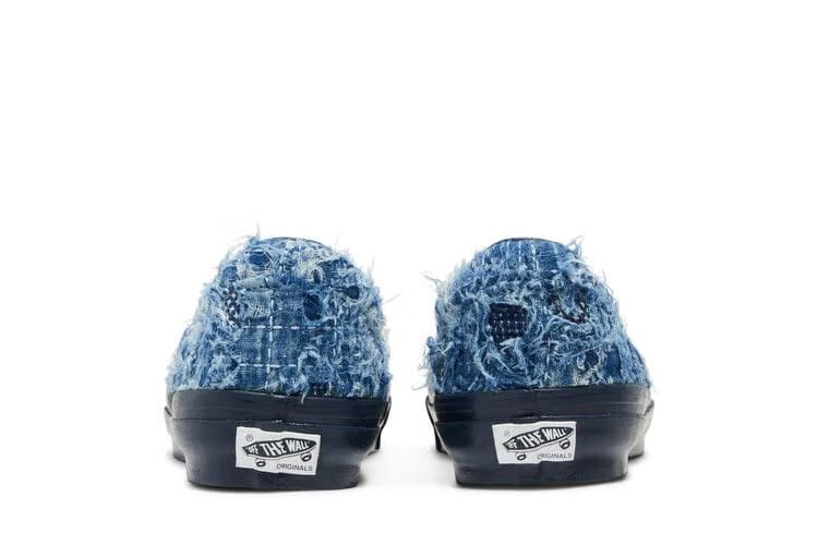 FDMTL x Vans OG Classic Slip-On LX Distressed Indigo