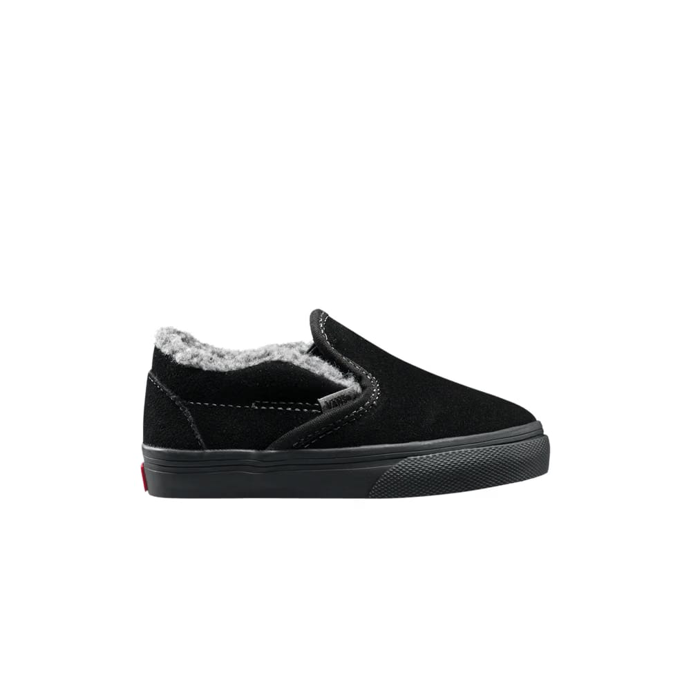 Vans Classic Slip-On Toddler Sherpa - Black