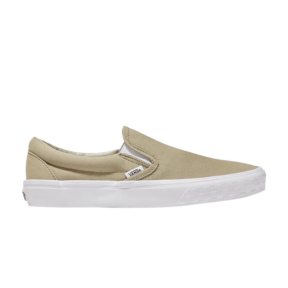 Vans Classic Slip-On Check Bumper - Khaki