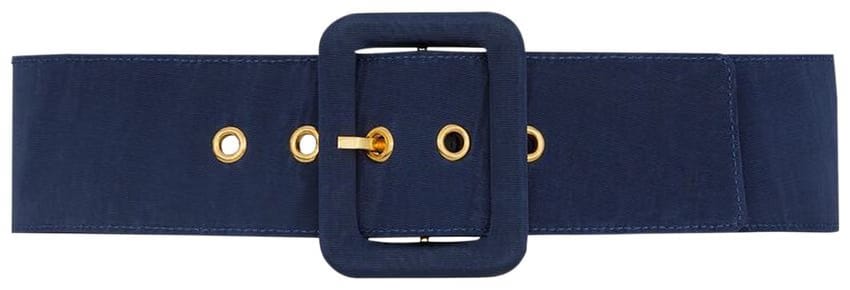 Saint Laurent Corset Belt With Covered Buckle Blue Raspberry