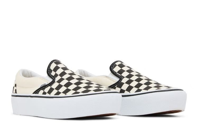 Vans Classic Slip-On Platform Checker - Black White
