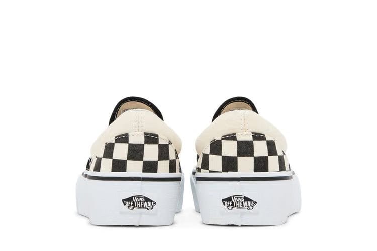 Vans Classic Slip-On Platform Checker - Black White