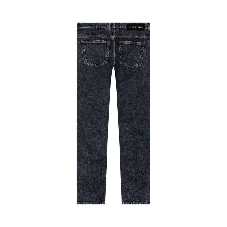 Balmain 6 Pocket Slim Denim Pants Black