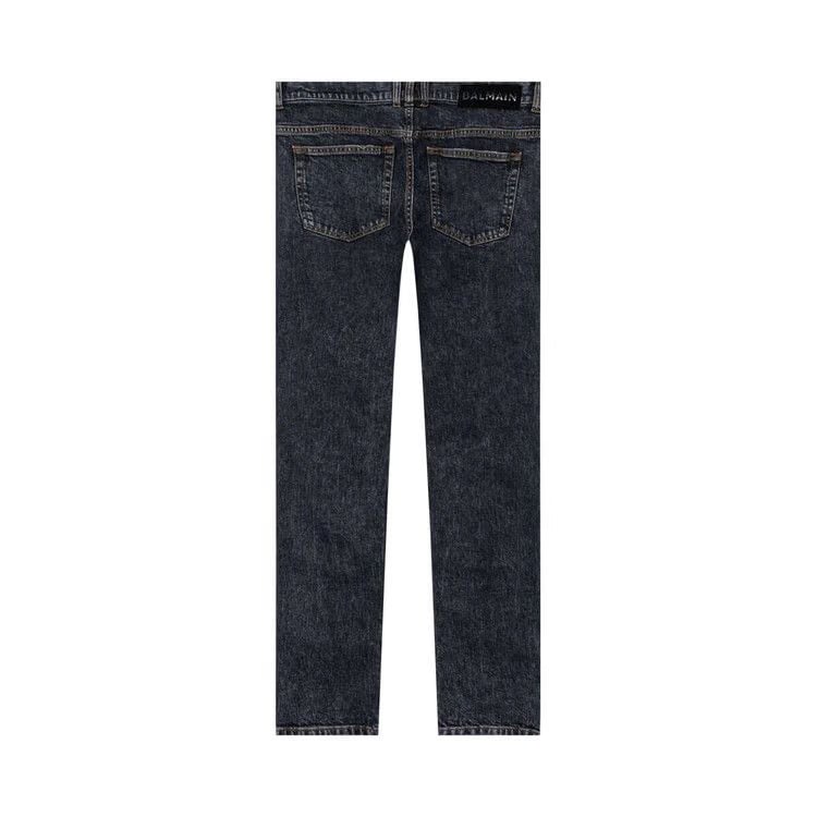 Balmain 6 Pocket Slim Denim Pants Black