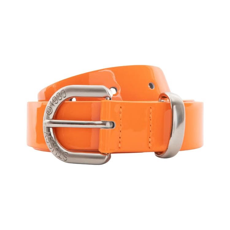 Stussy Patent Leather Belt Orange