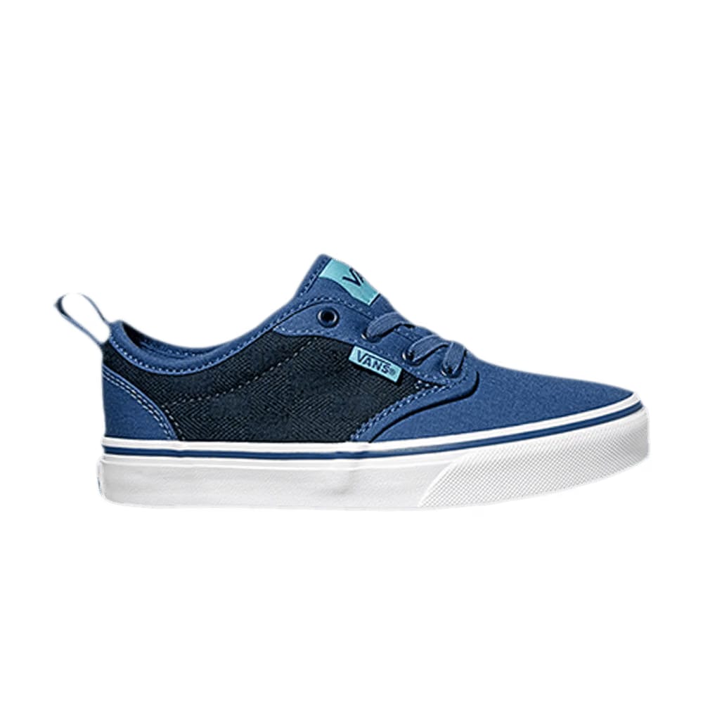 Vans Atwood Slip-On Kids Checkered Textile - Navy