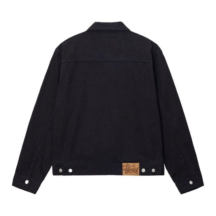 Stussy Zip Work Jacket Denim Black