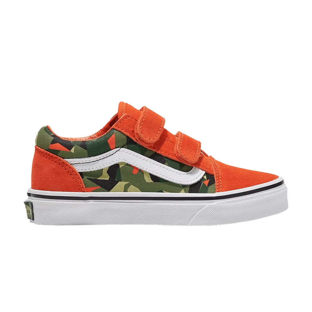 Vans Slip-On V Kids Geo Camo Orange