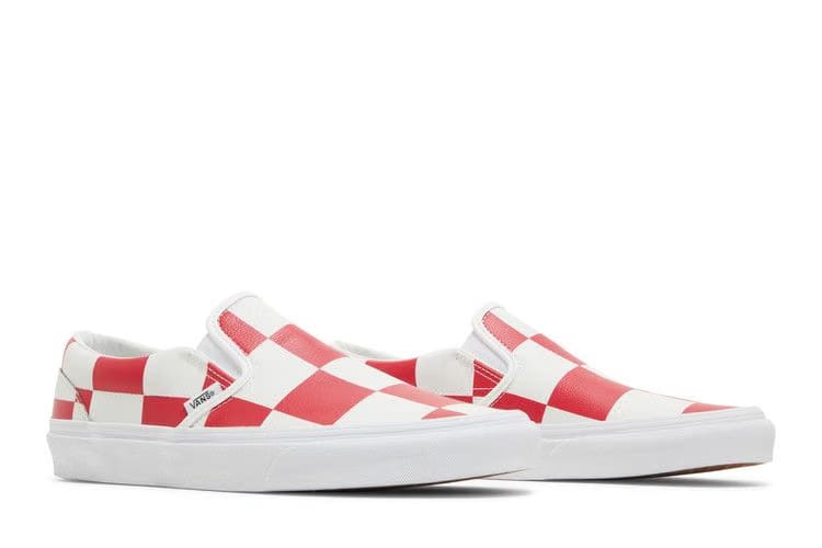 Vans Classic Slip-On Leather Check
