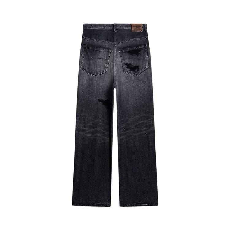 Balenciaga Trompe L'Œil Large Baggy Trousers Dirty Grey