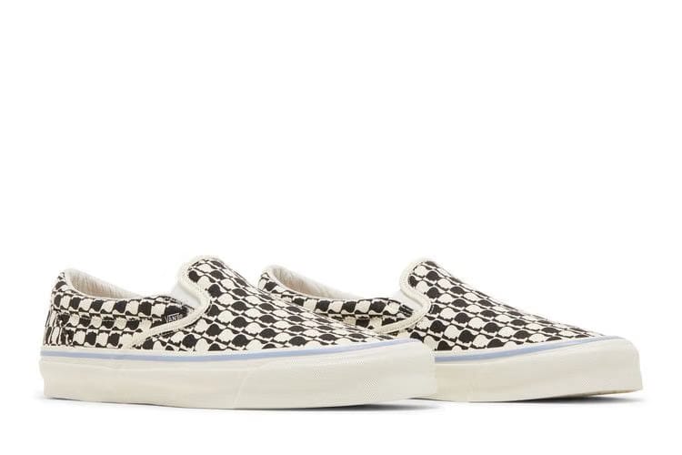 Brain Dead x Vans OG Classic Slip-On LX Black White Checkerboard