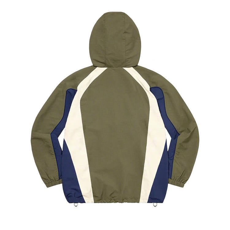Supreme Paneled Half Zip Pullover Olive