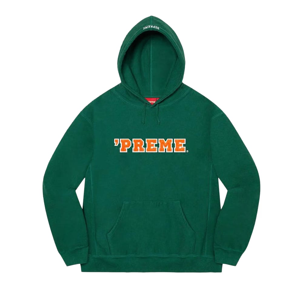 Supreme Preme Hoodie Dark Green