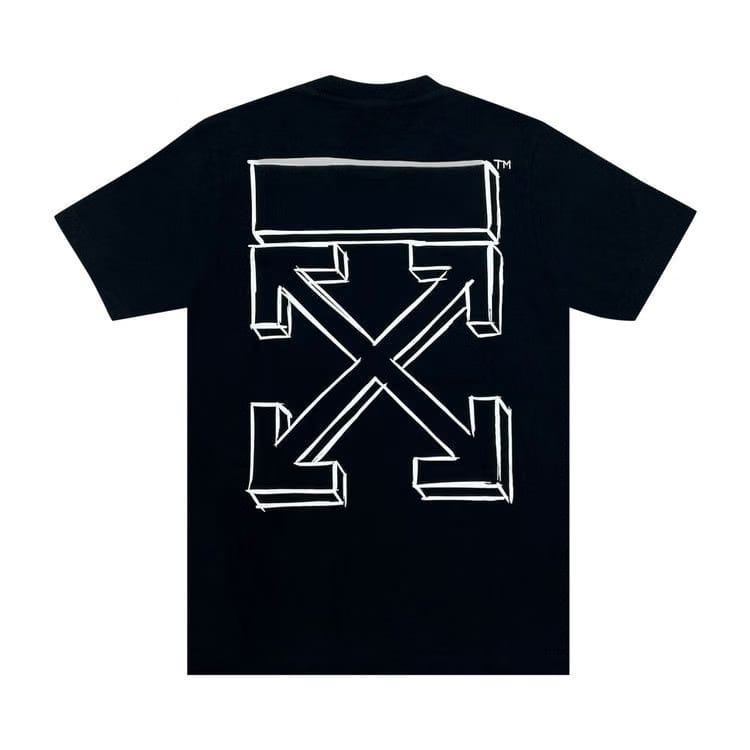 Off-White Outline Marker Arrow T-Shirt Black/White
