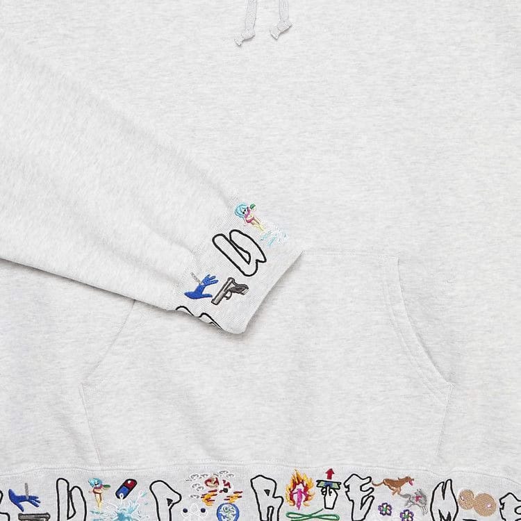 Supreme AOI Icons Hoodie Ash Grey