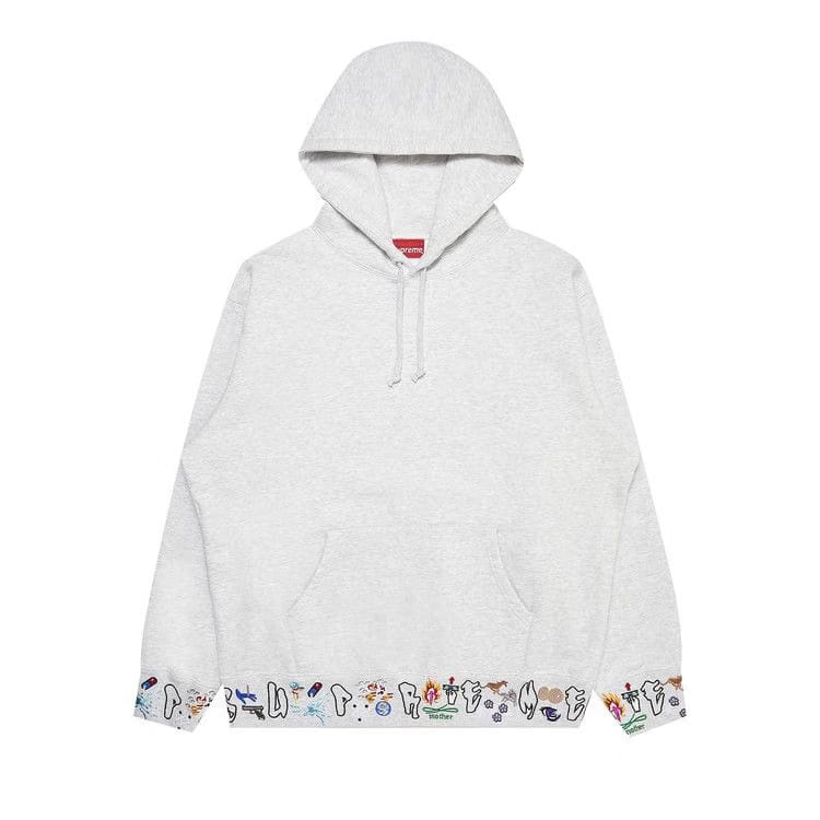 Supreme AOI Icons Hoodie Ash Grey
