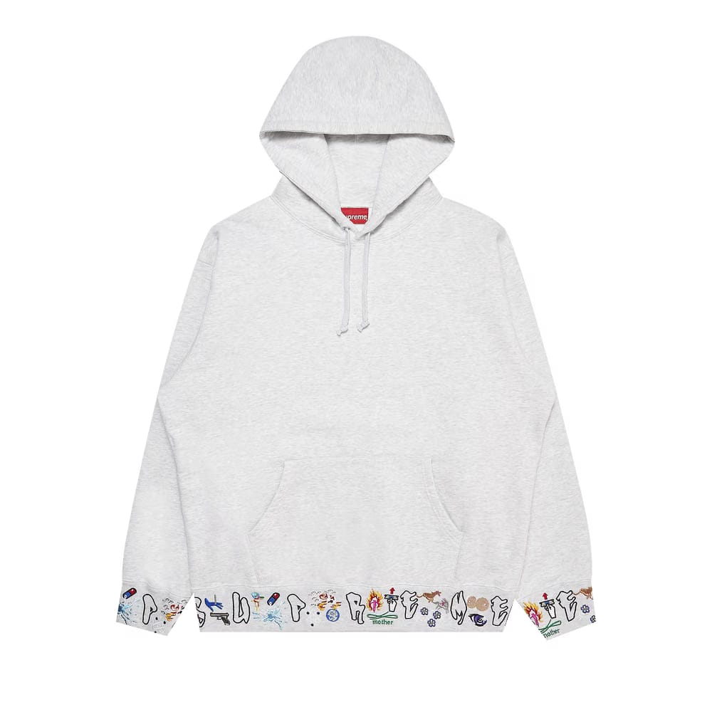 Supreme AOI Icons Hoodie Ash Grey