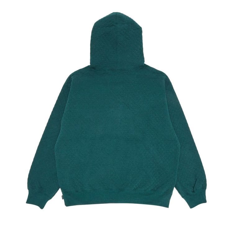 Supreme Micro Quilted Hoodie Dark Pine