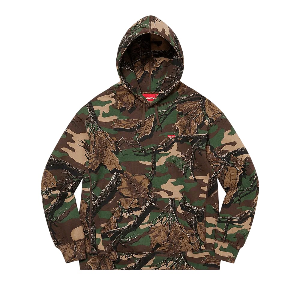 Supreme Small Box Hoodie Branch Woodland Camo