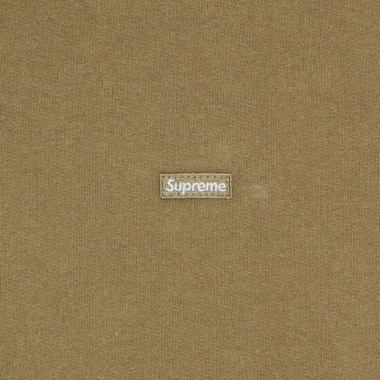 Supreme Small Box Zip Up Hoodie Dark Sand