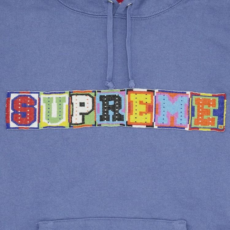 Supreme Beaded Hoodie Light Purple