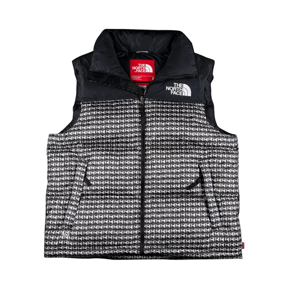 Supreme x The North Face Studded Nuptse Vest Black
