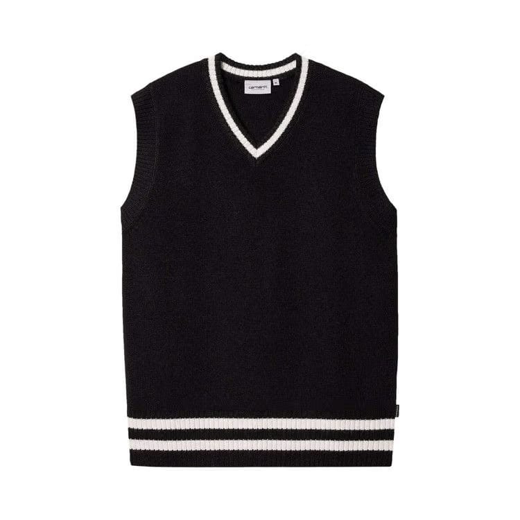 Carhartt WIP Stanford Vest Sweater Black/Salt