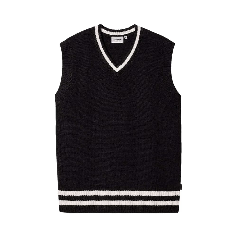 Carhartt WIP Stanford Vest Sweater Black/Salt
