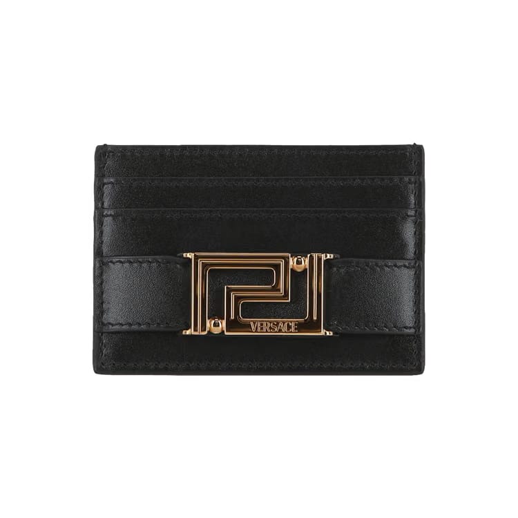 Versace Greca Goddess Card Holder Black/Gold