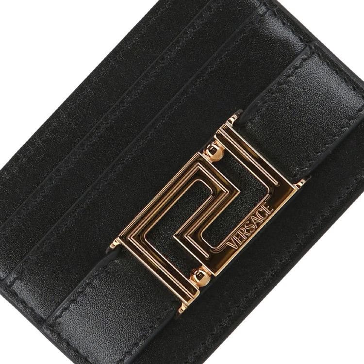 Versace Greca Goddess Card Holder Black/Gold
