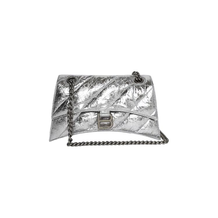 Balenciaga Crush Chain Bag Silver