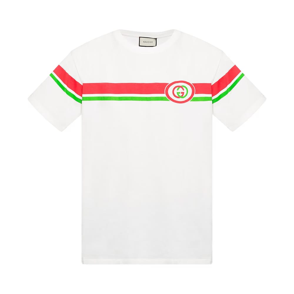 Gucci Logo Crew neck T-Shirt White