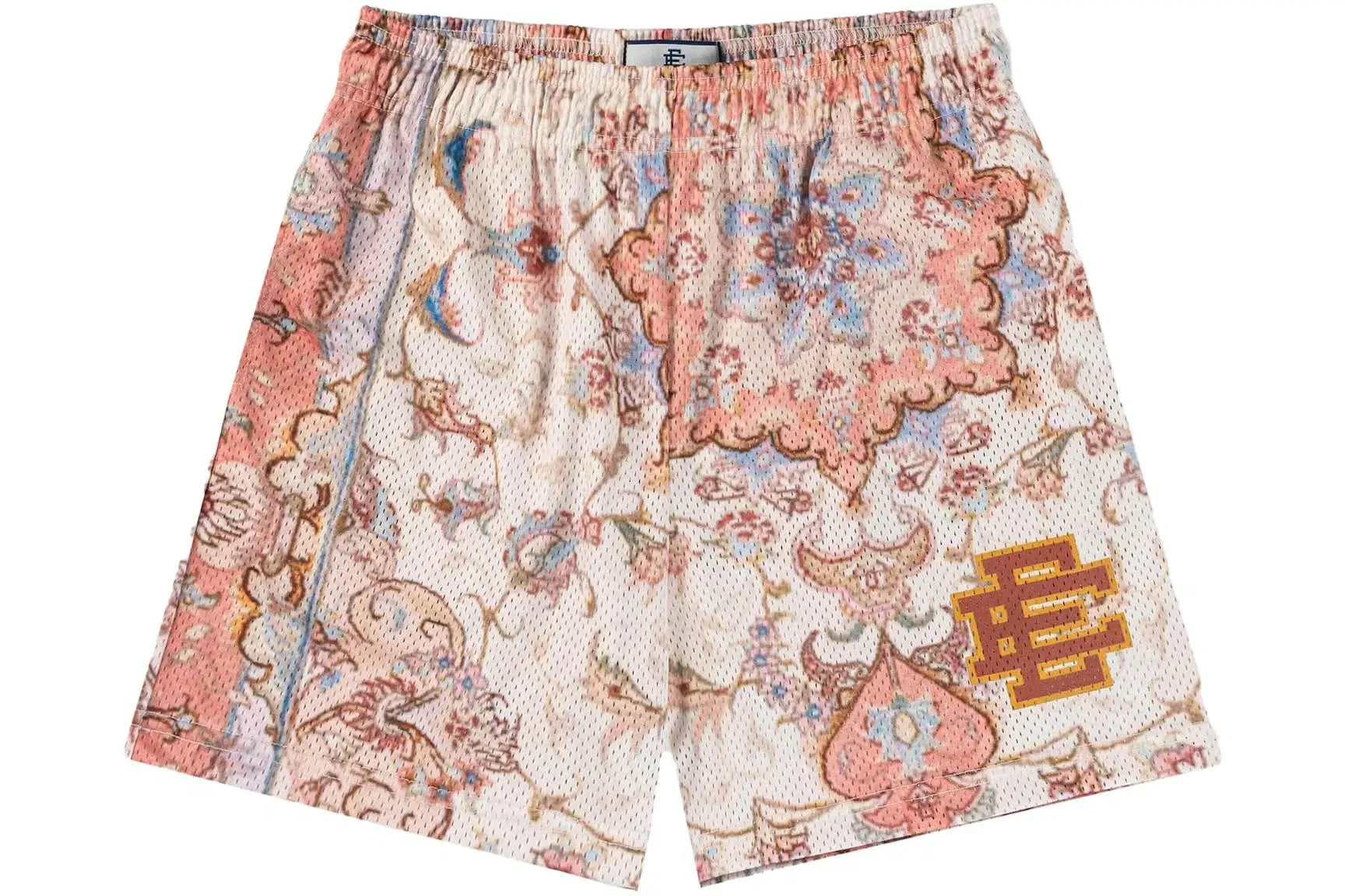 Eric Emanuel EE Basic/Core Rug Print Shorts White/Pink