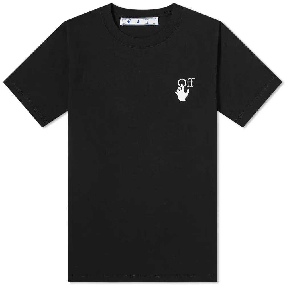 Off-White Spray Marker Slim Fit Black T-Shirt