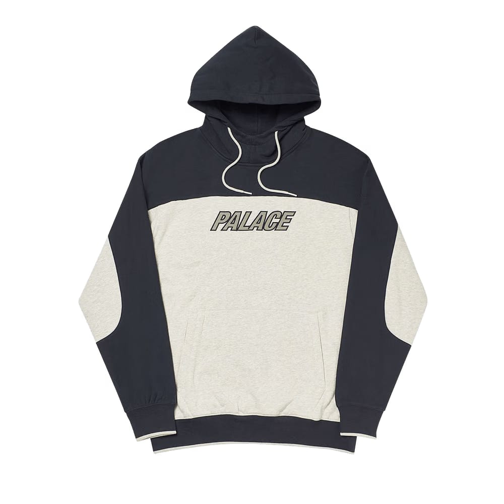 Palace Beef Tec Hoody Grey Marl/Black