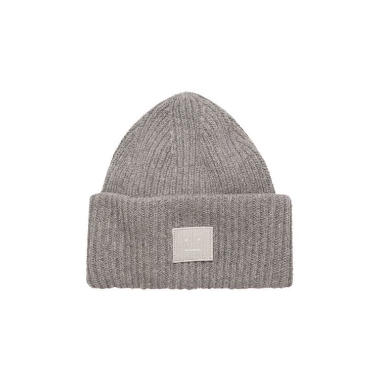 Acne Studios Pansy N Face Beanie Grey Melange