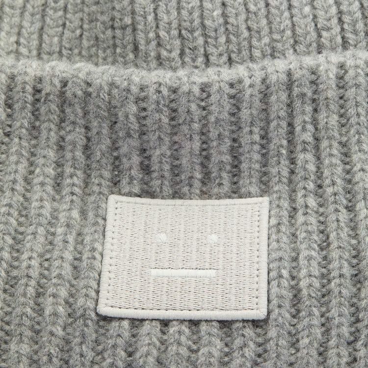 Acne Studios Pansy N Face Beanie Grey Melange