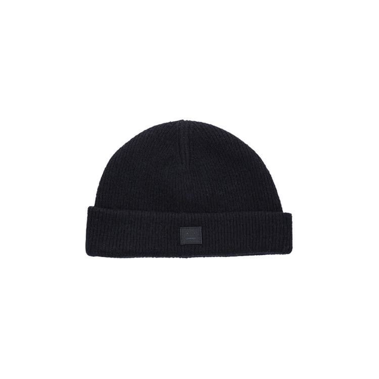 Acne Studios Rib Knit Beanie Black