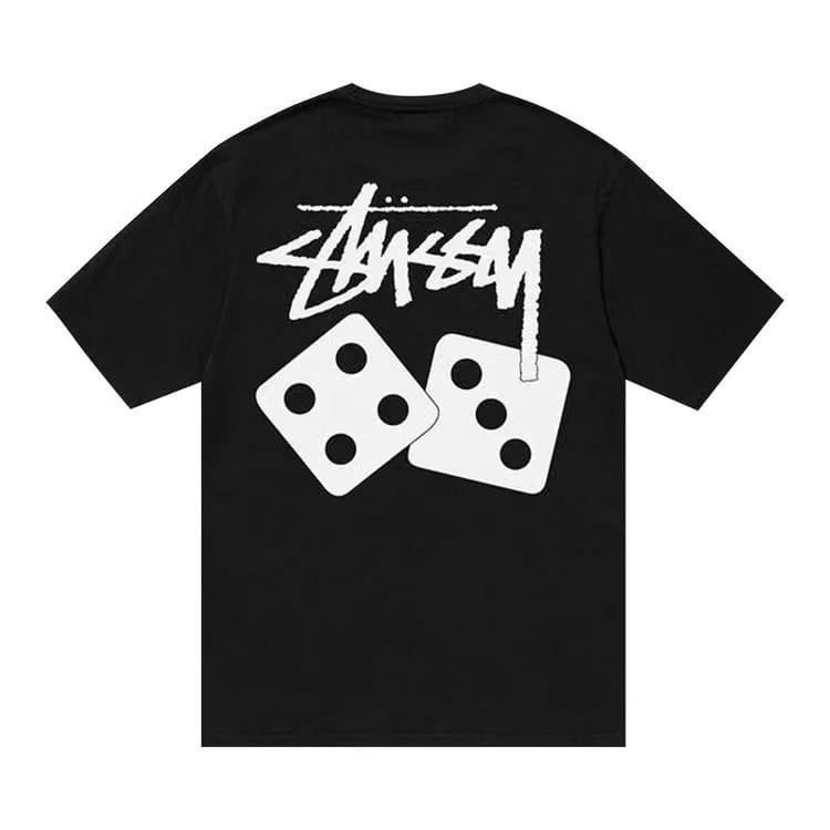 Stussy Dice Pigment Dyed T-Shirt Black
