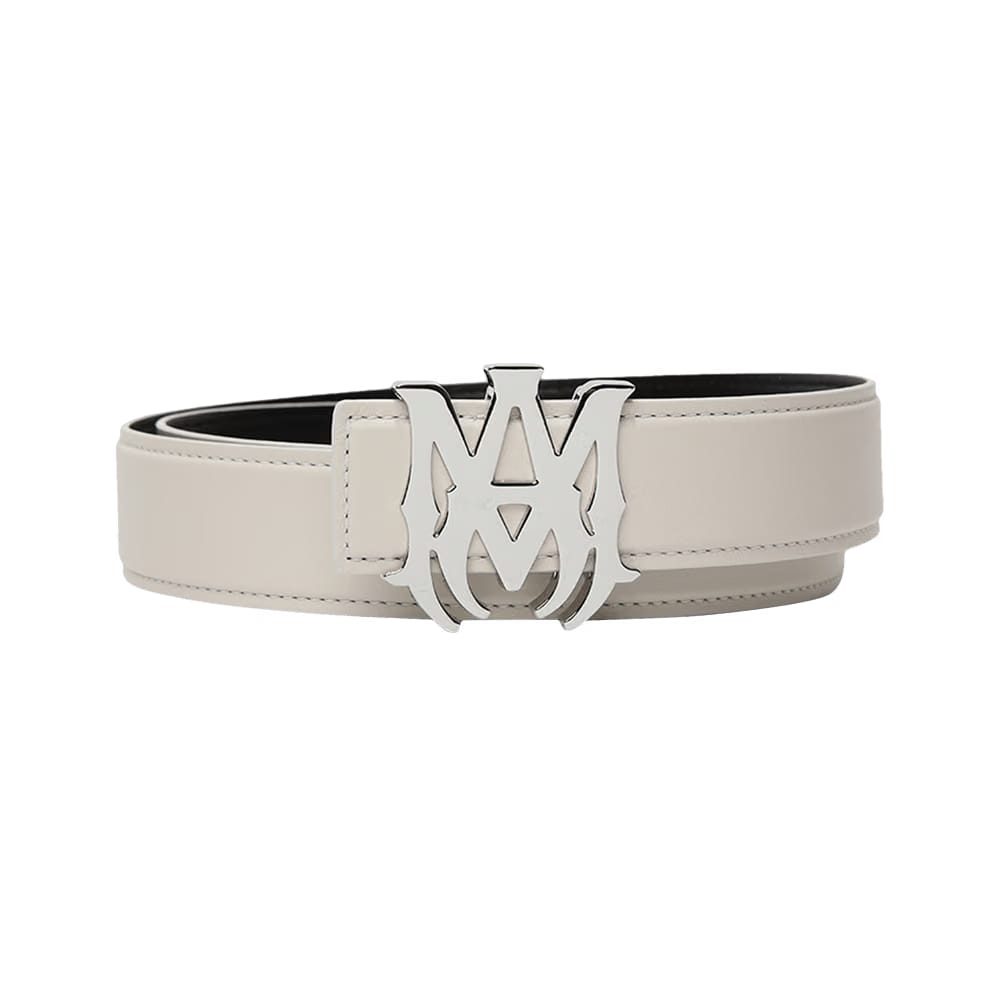Amiri Nappa MA 4CM Belt Alabaster