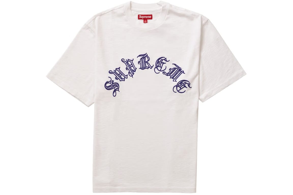 Supreme Old English S/S Top White