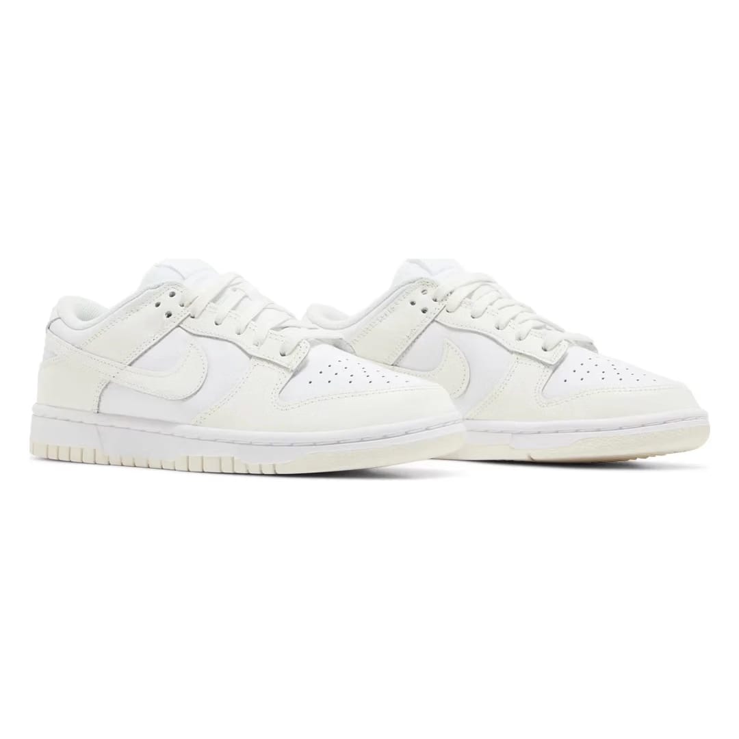 Women's Dunk Low White and Off White