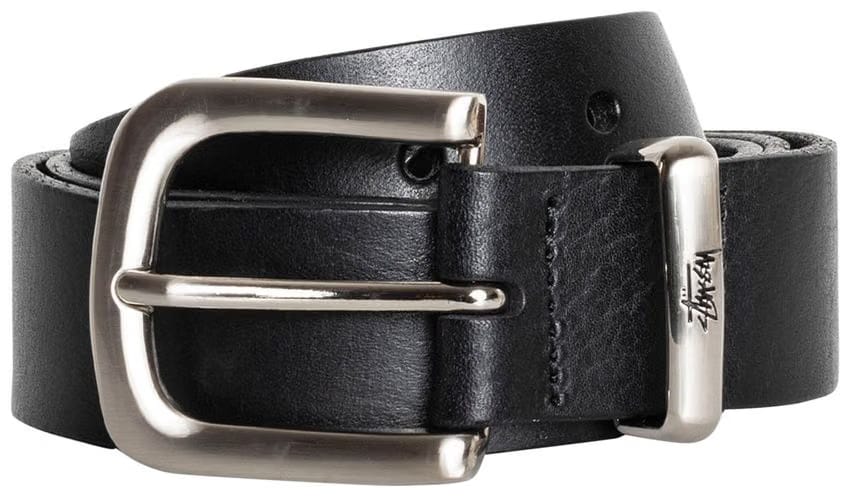 Stussy Metal S Tip Belt Black