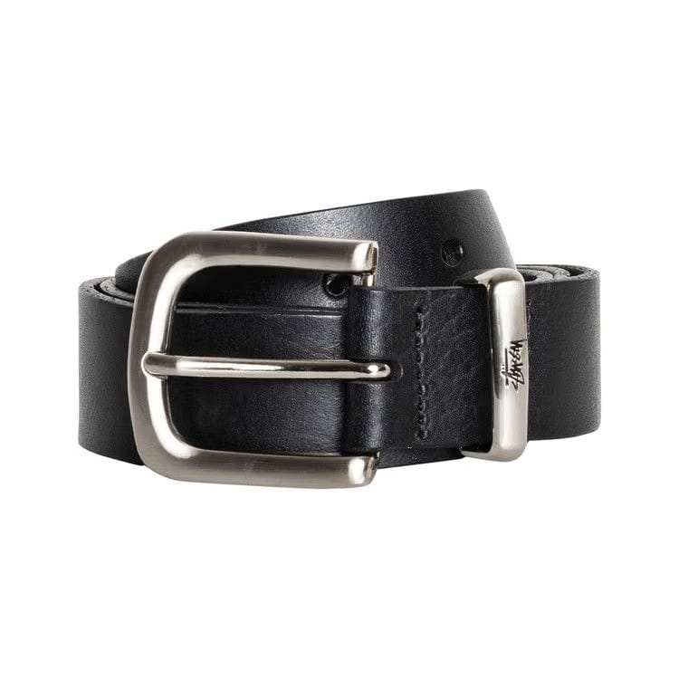 Stussy Metal S Tip Belt Black